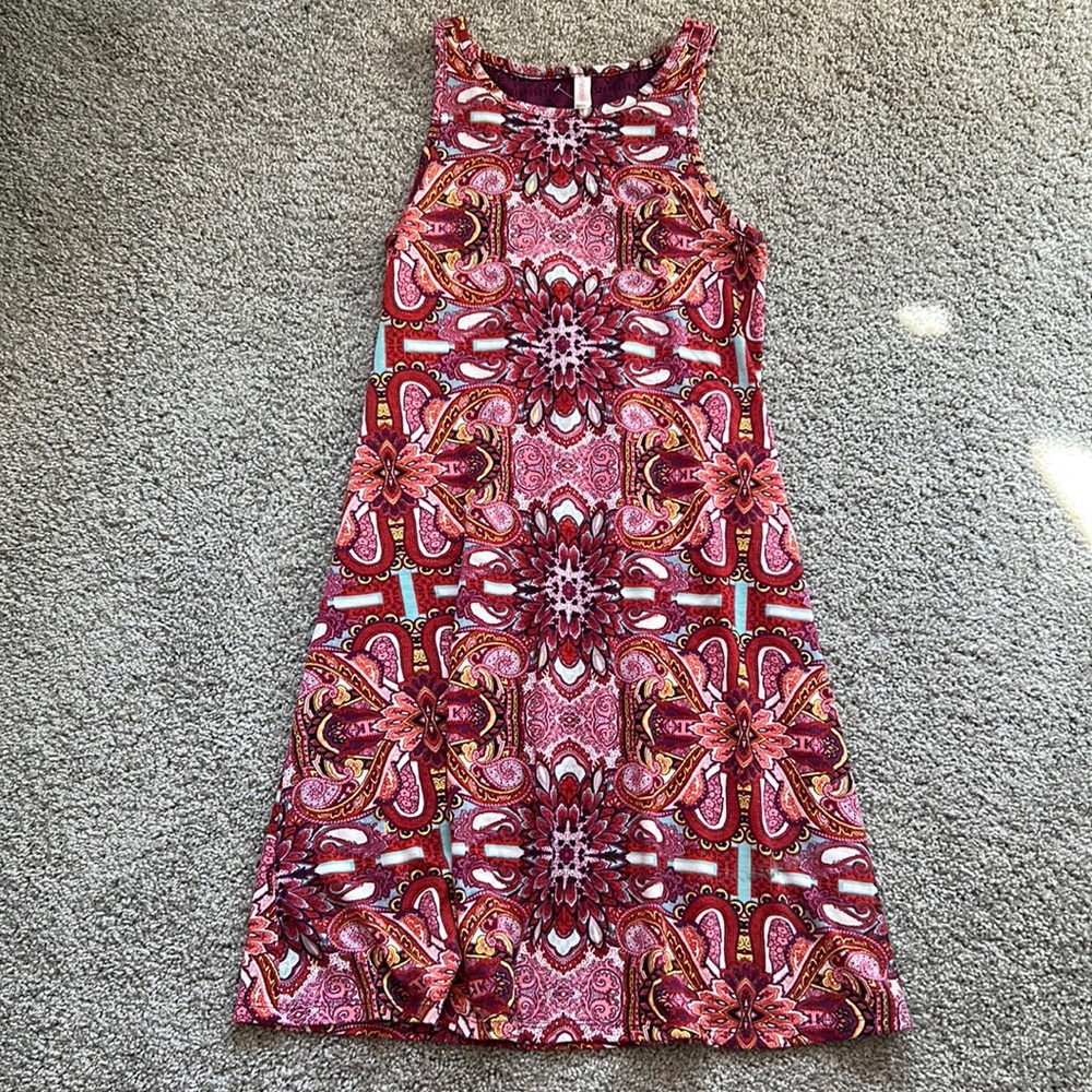 Xhilaration high neck patterned mini day dress